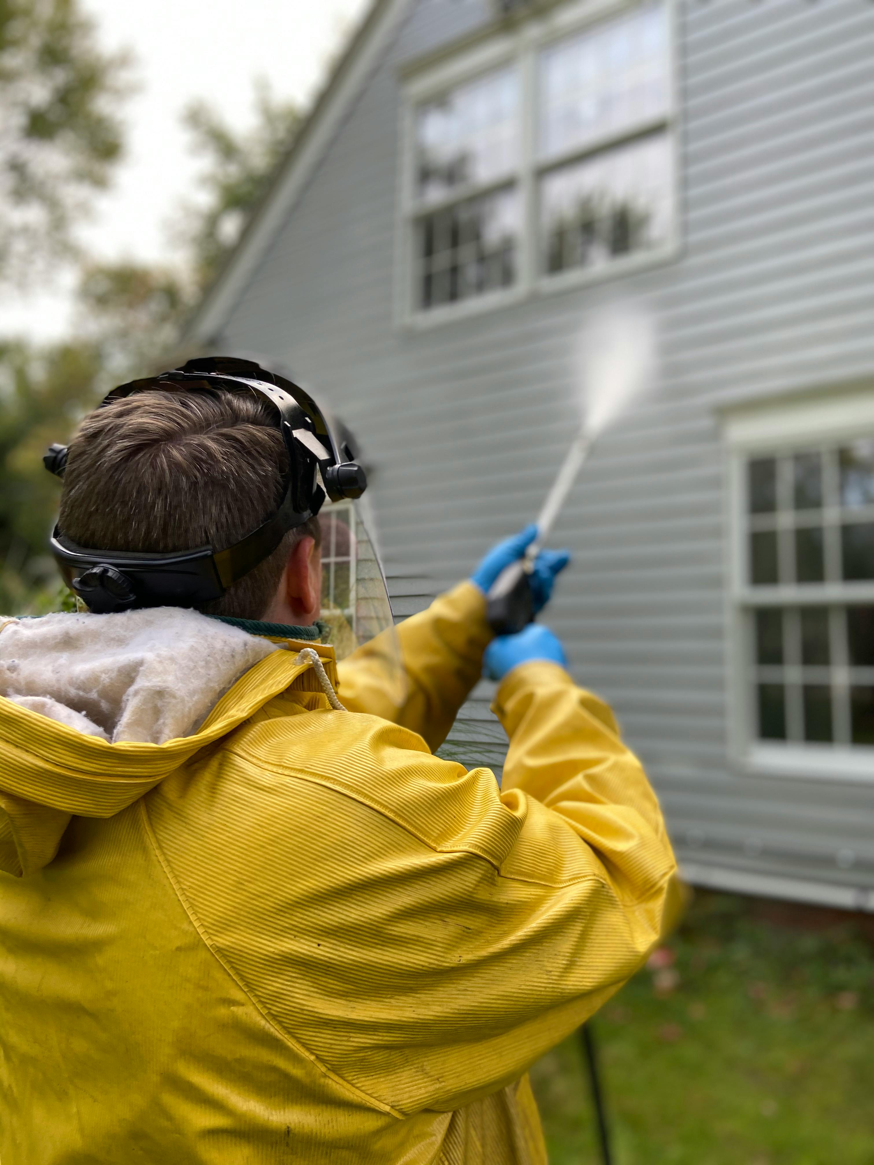 Exterior washing and maintenance for a residential property