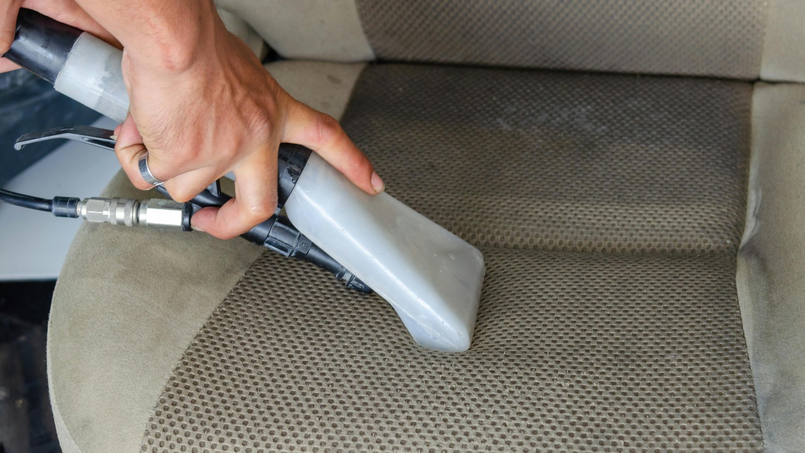 Clean vehicle interior and exterior representing mobile car detailing at home